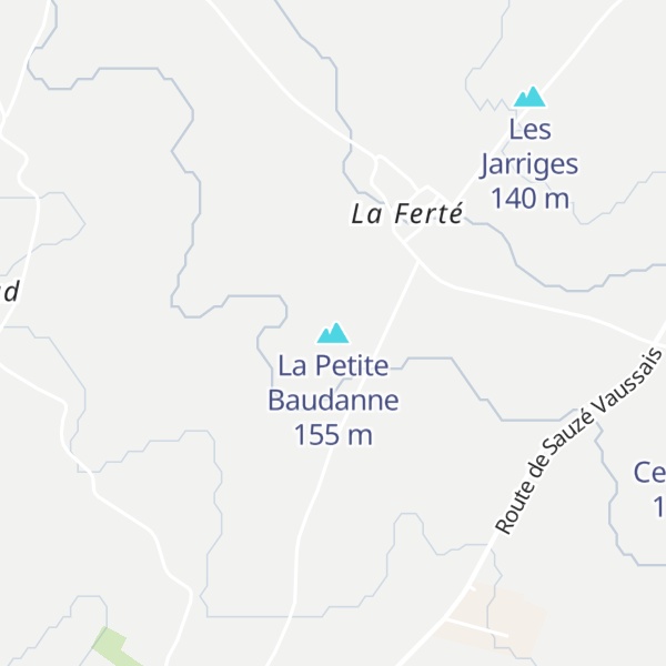 Map of La Petite Baudanne