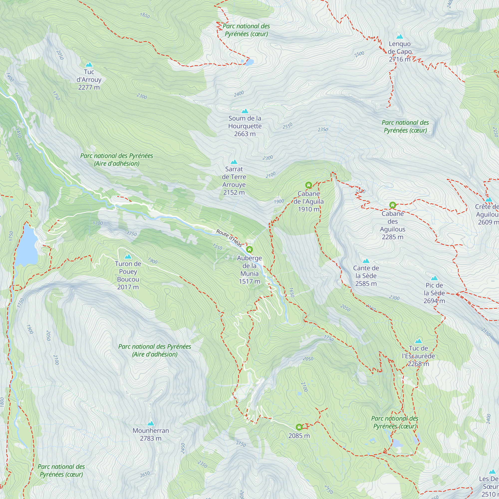 Auberge de la Munia map