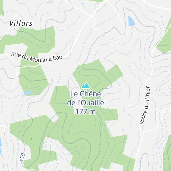 Map of Le Chêne de l'Ouaille
