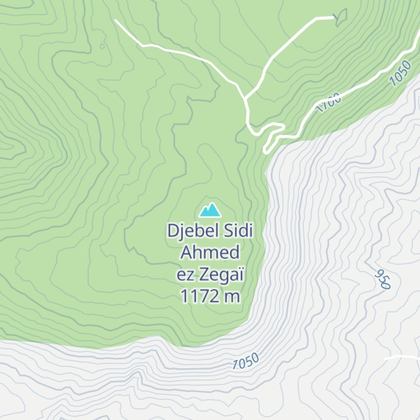 Map of Djebel Sidi Ahmed ez Zegaï