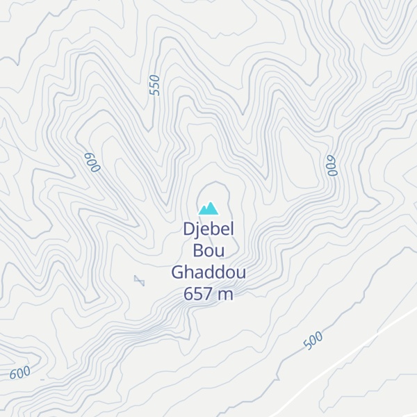 Map of Djebel Bou Ghaddou