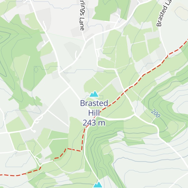 Map of Brasted Hill