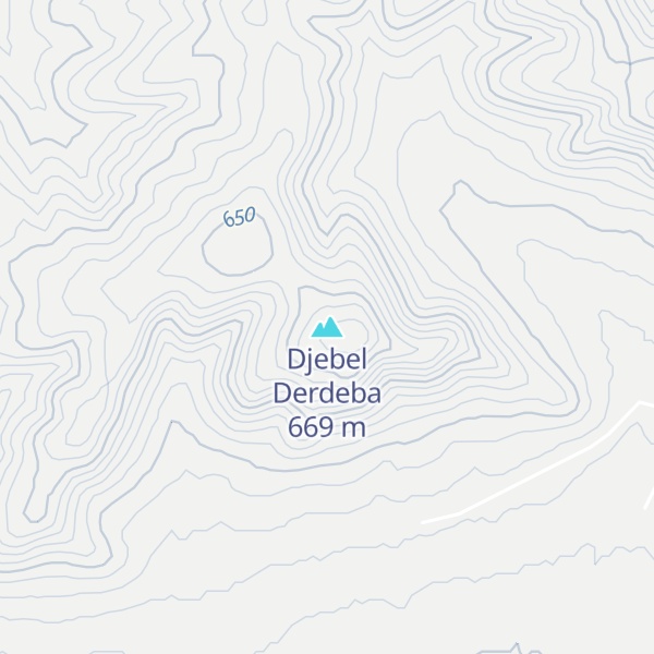 Map of Djebel Derdeba