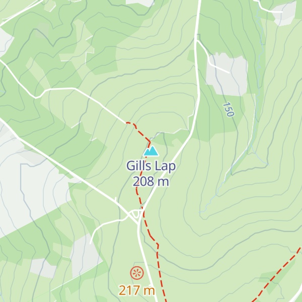 Map of Gills Lap