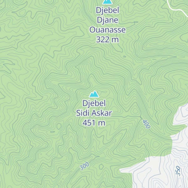 Map of Djebel Sidi Askar