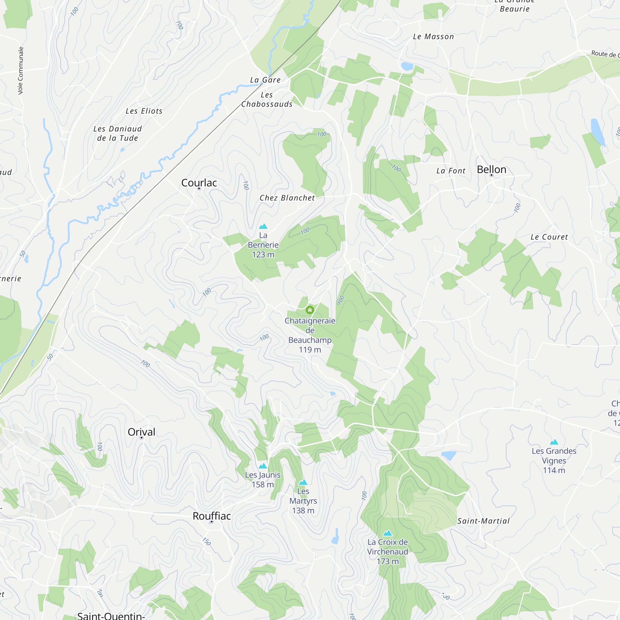Chataigneraie de Beauchamp map