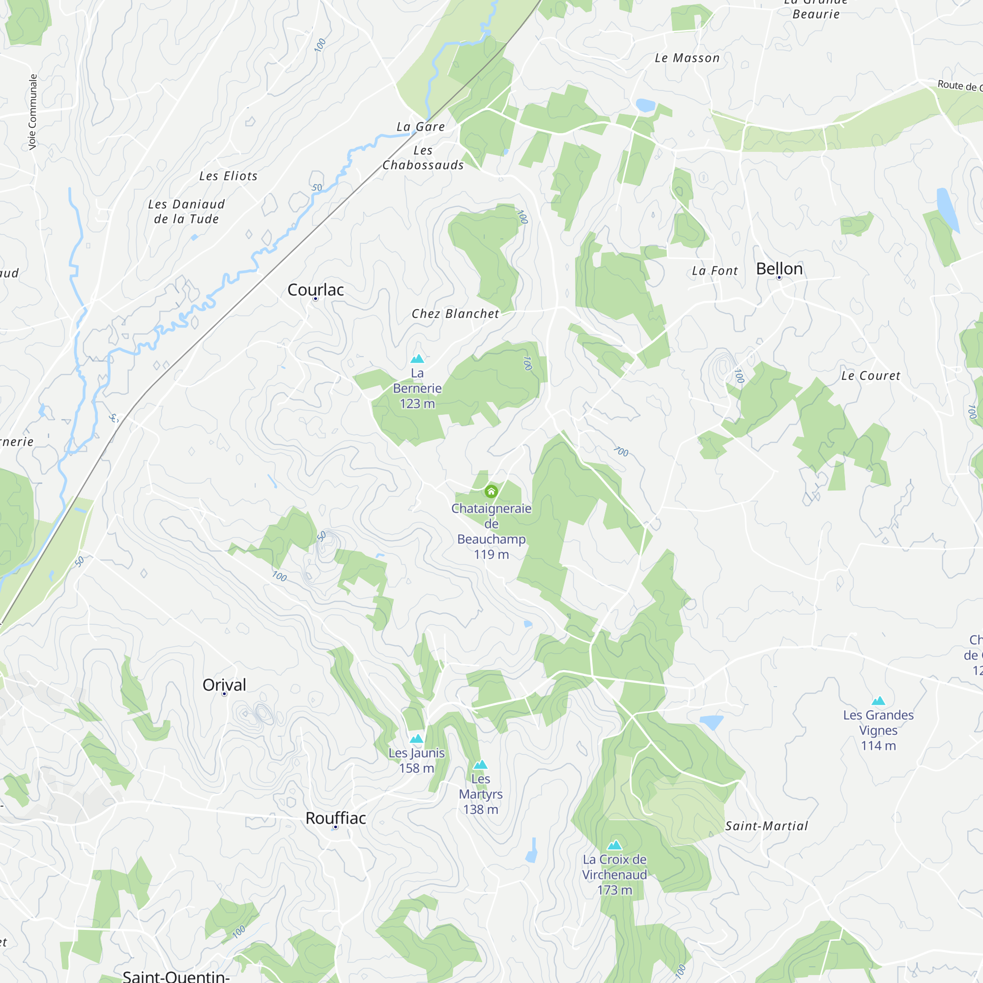 Chataigneraie de Beauchamp map