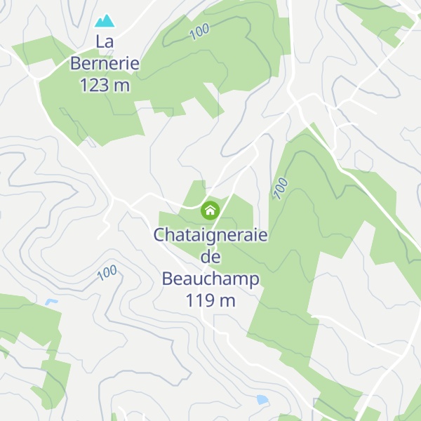Map of Chataigneraie de Beauchamp