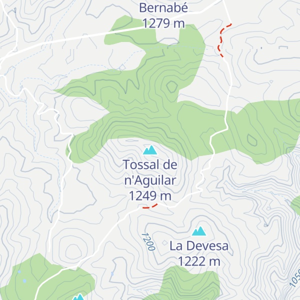 Map of Tossal de n'Aguilar