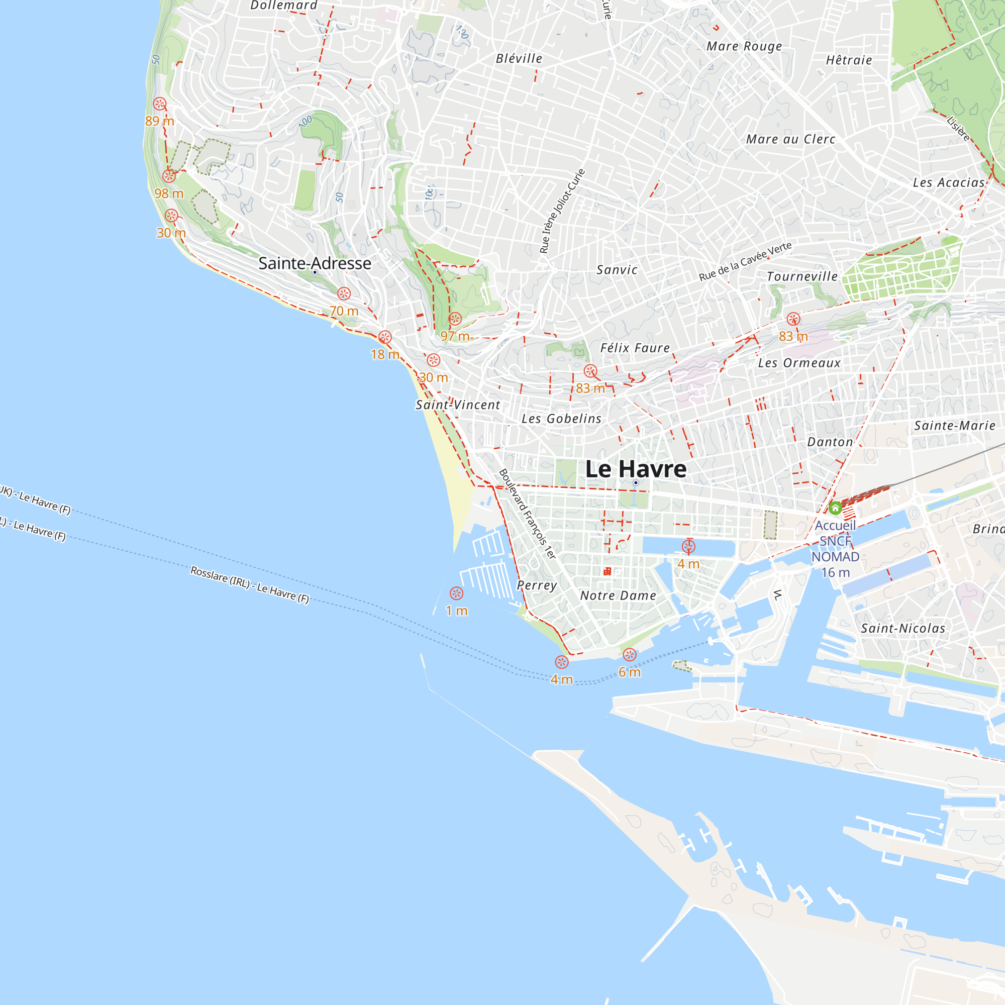 Office de Tourisme de l'agglomération Havraise map