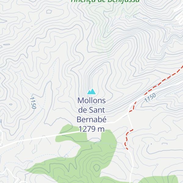 Map of Mollons de Sant Bernabé