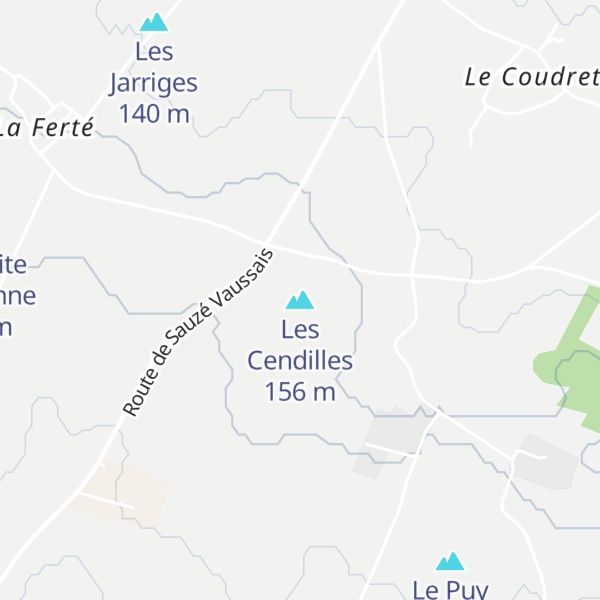 Map of Les Cendilles