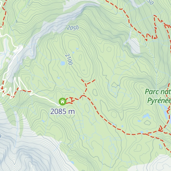 Map of Cabane de la Vierge