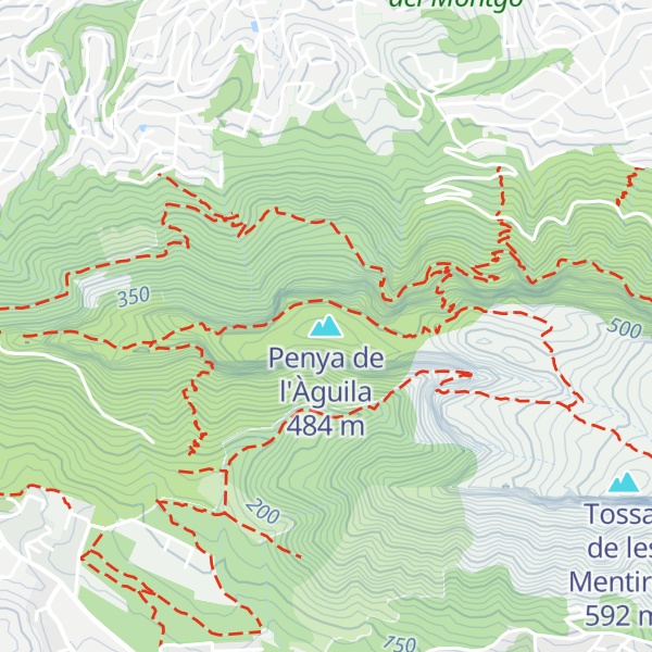 Map of Penya de l'Àguila