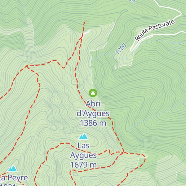 Map of Abri d'Aygues