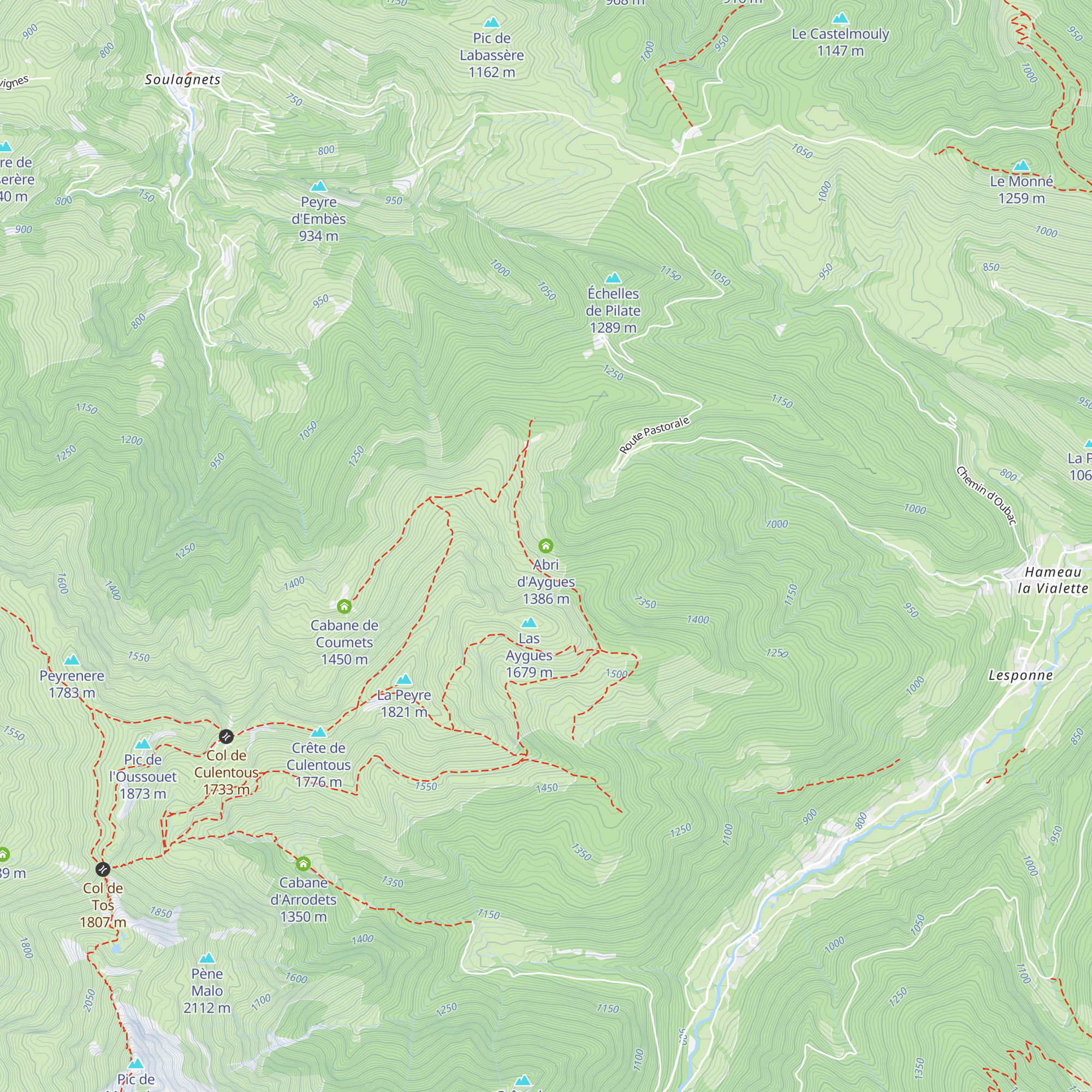 Abri d'Aygues map