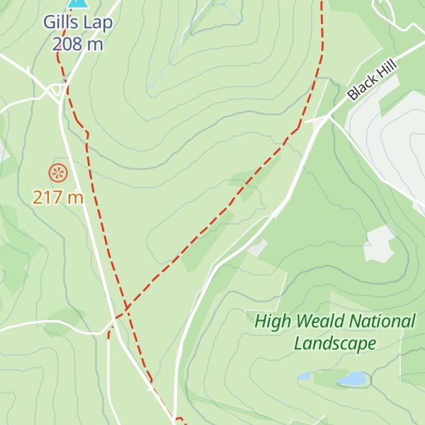 Map of Black Hill