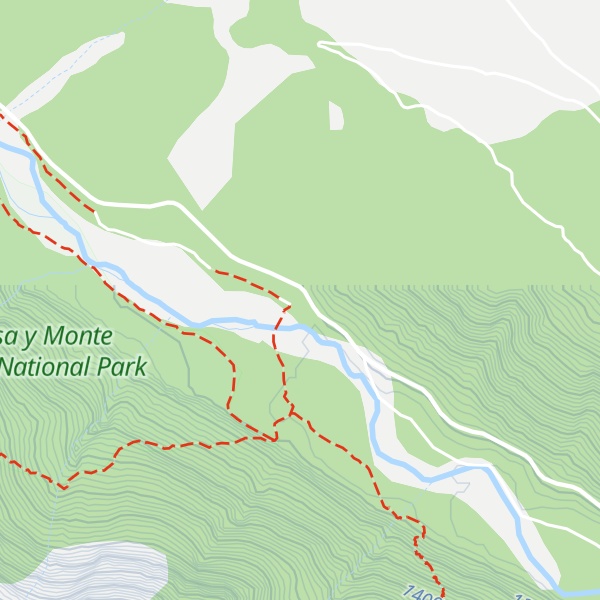 Map of Refugio de Pineta