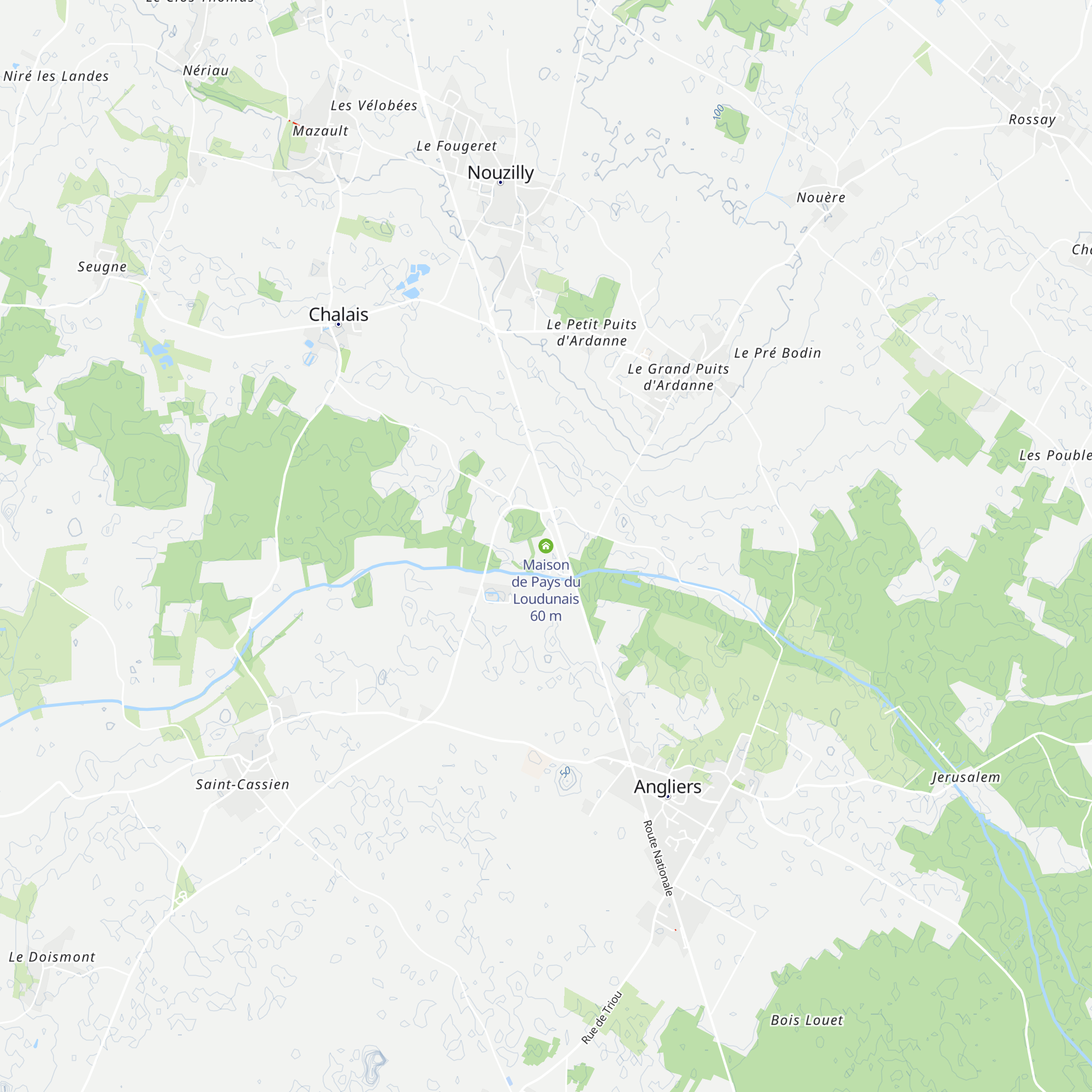 Maison de Pays du Loudunais map