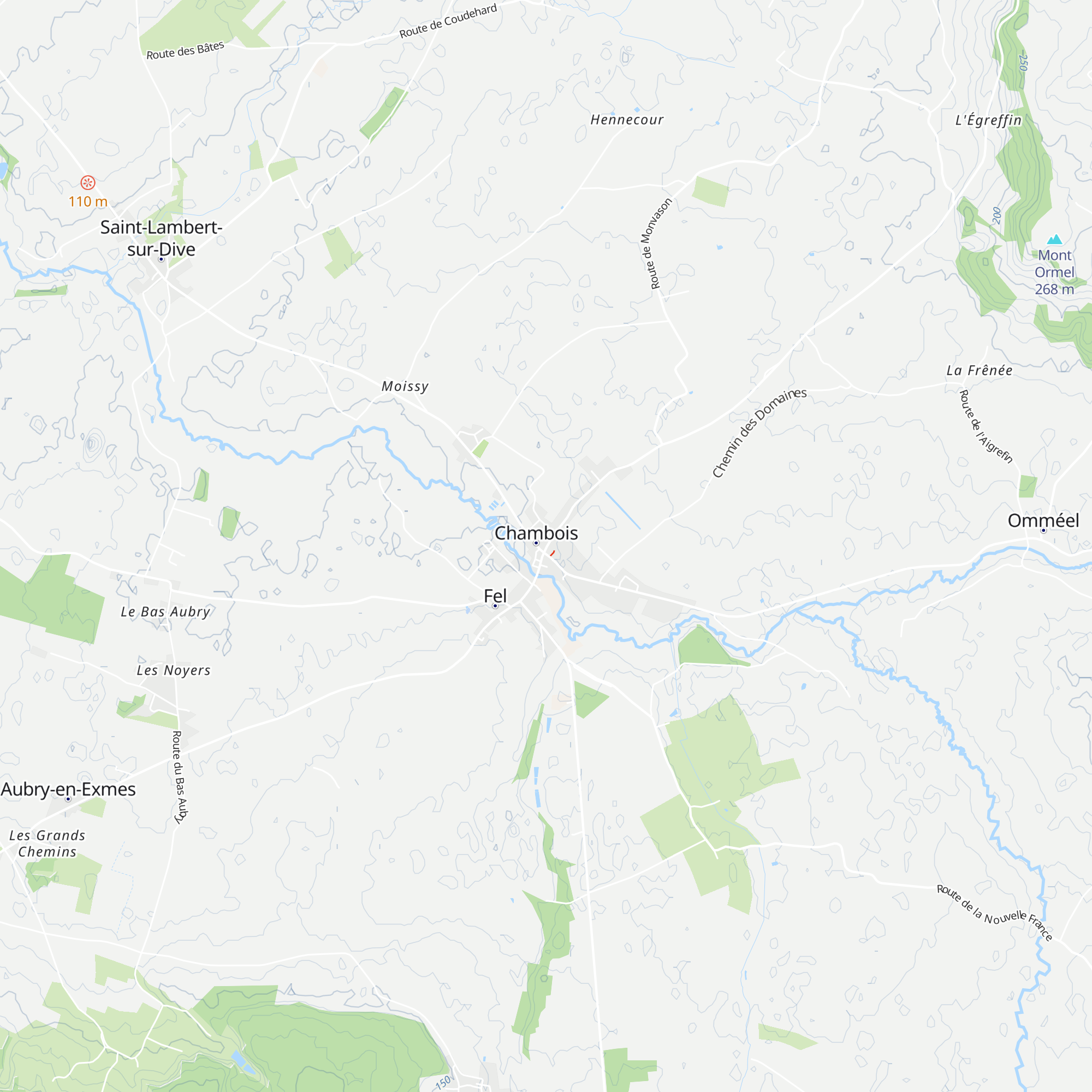 Syndicat d'initiative Chambois-Fel map