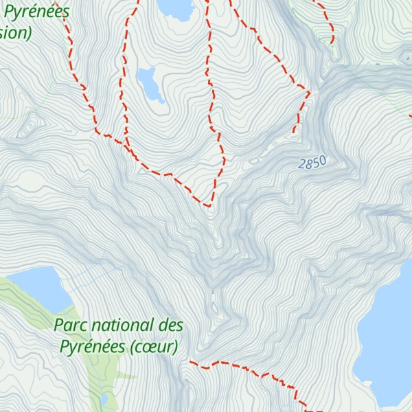 Map of Turon de Néouvielle