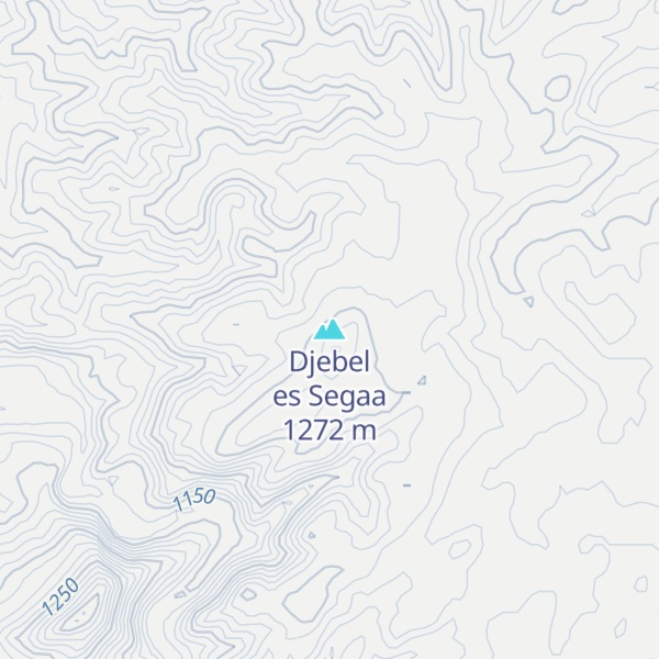 Map of Djebel es Segaa