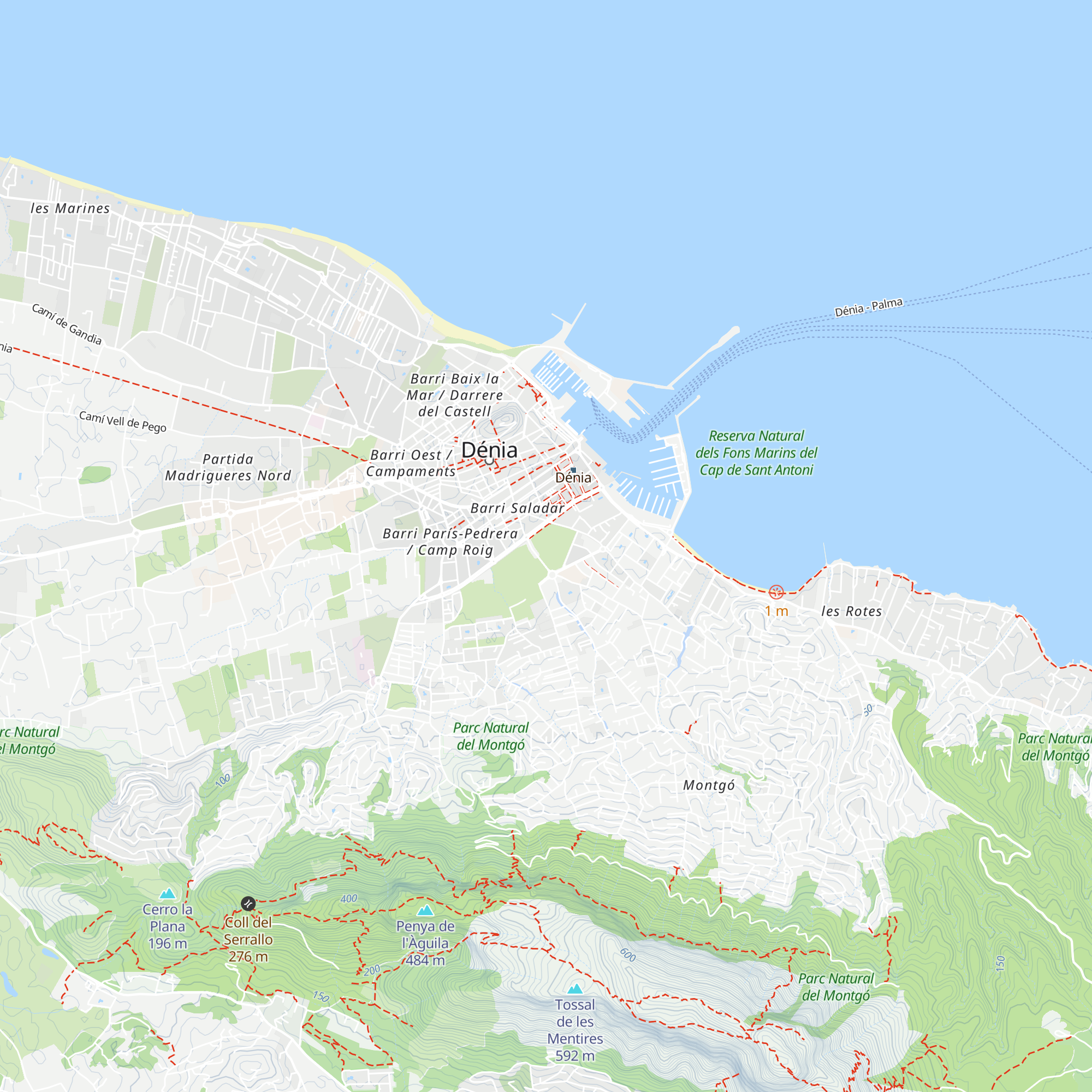 Centre d'interpretació del Parc Natural del Montgó map