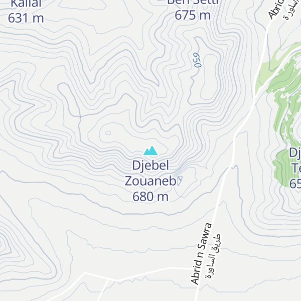 Map of Djebel Zouaneb
