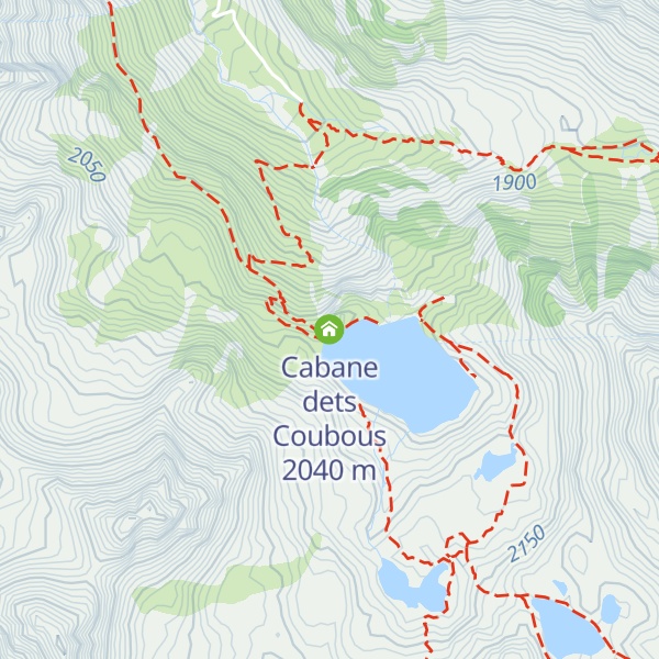 Map of Cabane dets Coubous