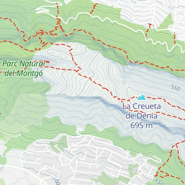 Map of Tossal de les Mentires
