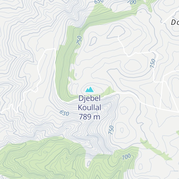 Map of Djebel Koullal