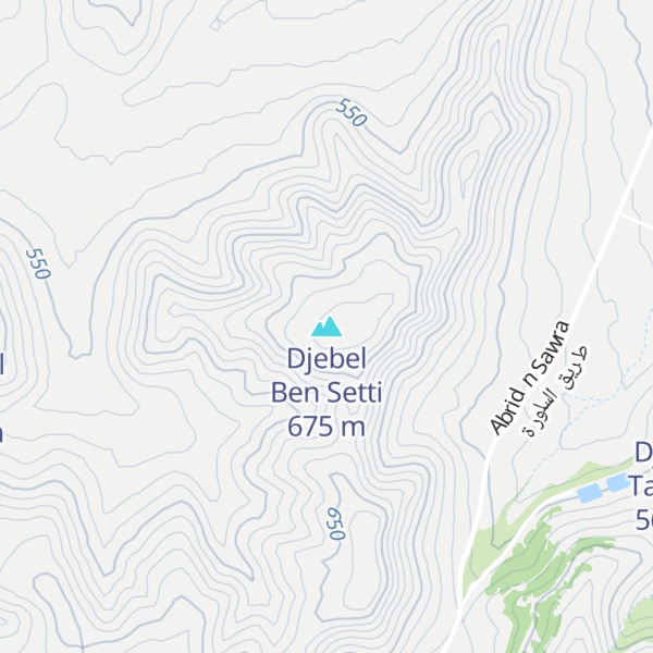Map of Djebel Ben Setti