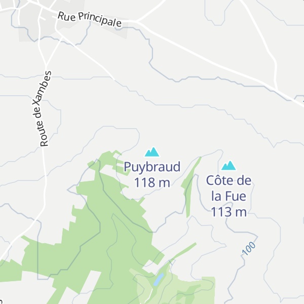 Map of Puybraud