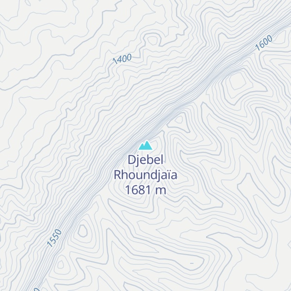 Map of Djebel Rhoundjaïa