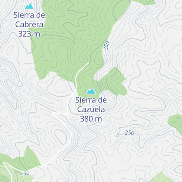 Map of Sierra de Cazuela