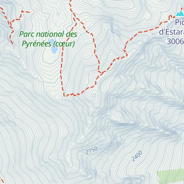 Map of Pic de Lentilla