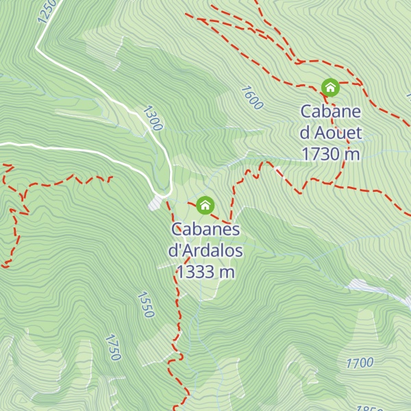 Map of Cabanes d'Ardalos