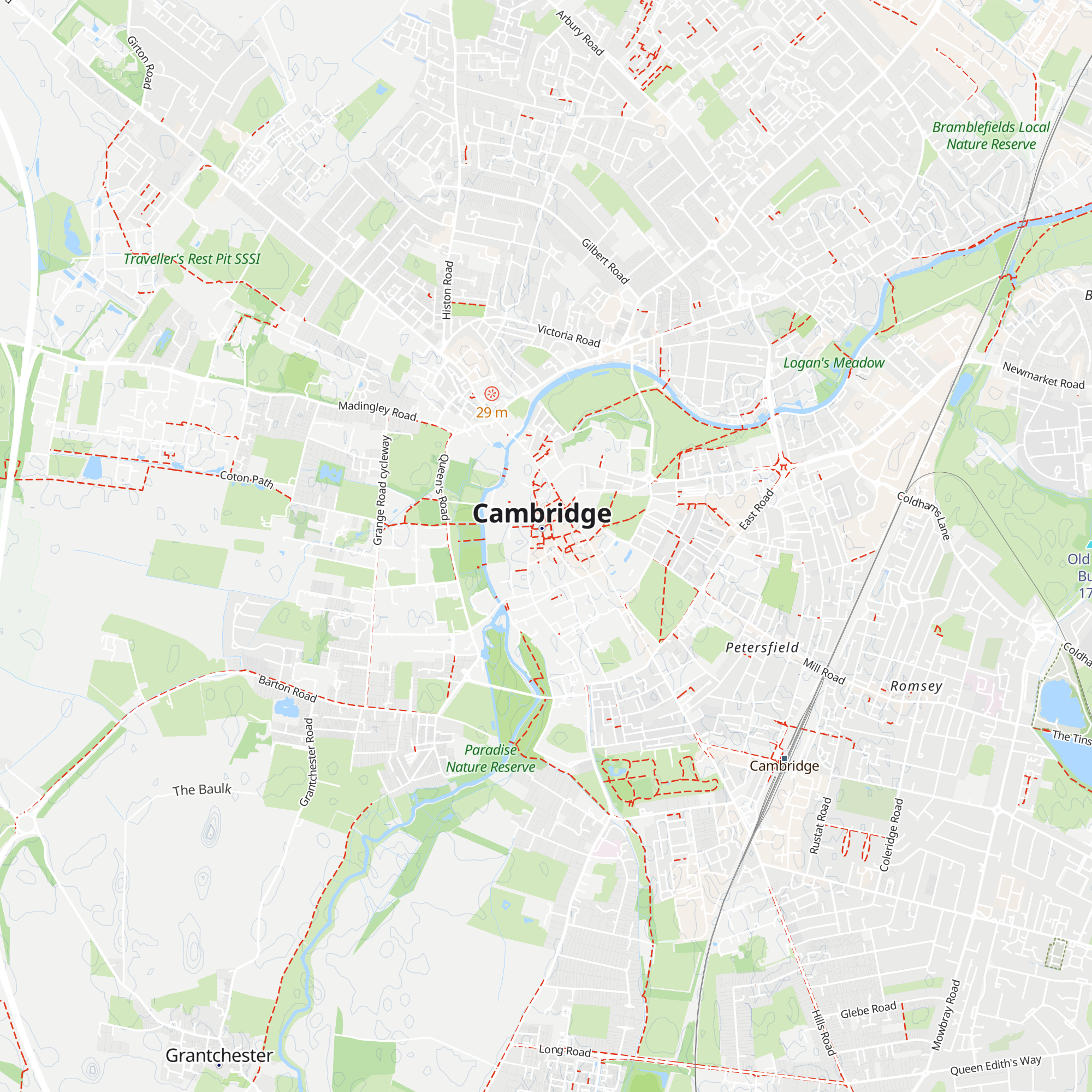 Cambridge Tourist Information Centre map