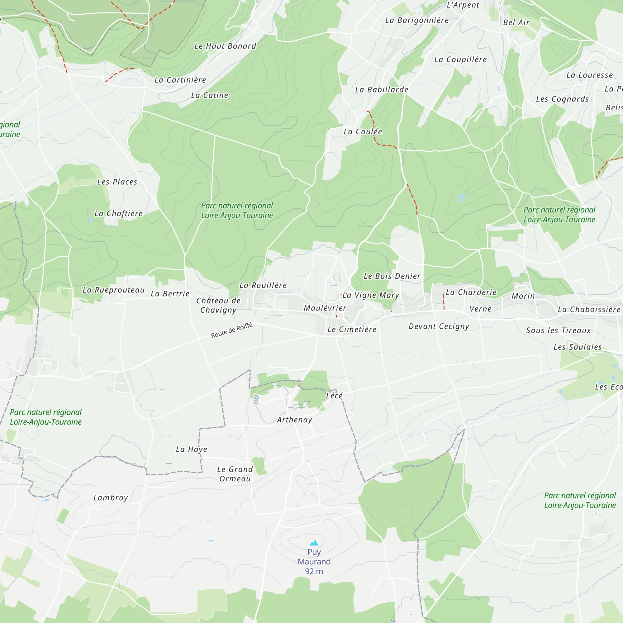 Gîte Tertuf map