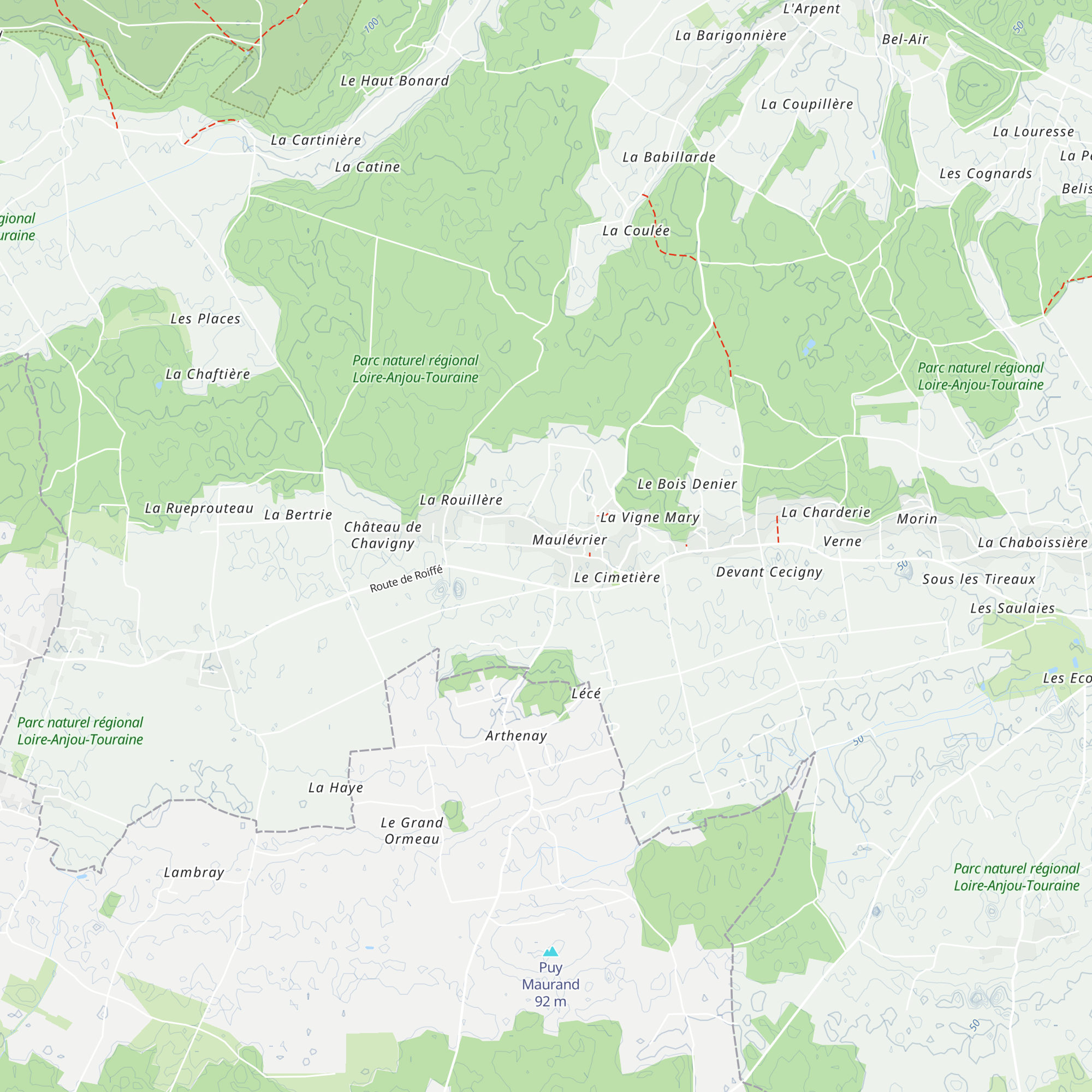 Gîte Tertuf map