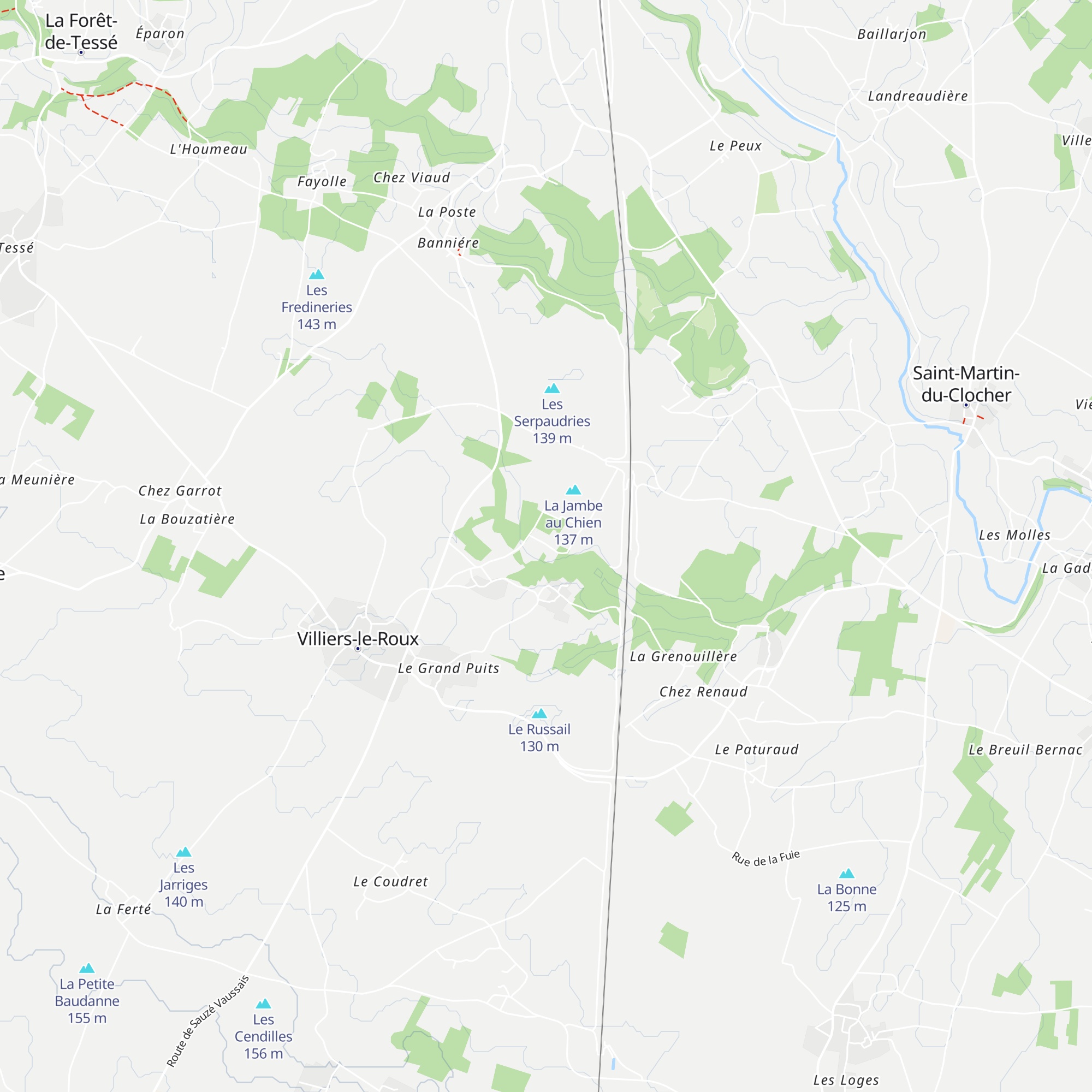 Gîtes Bois de l'Eglise map