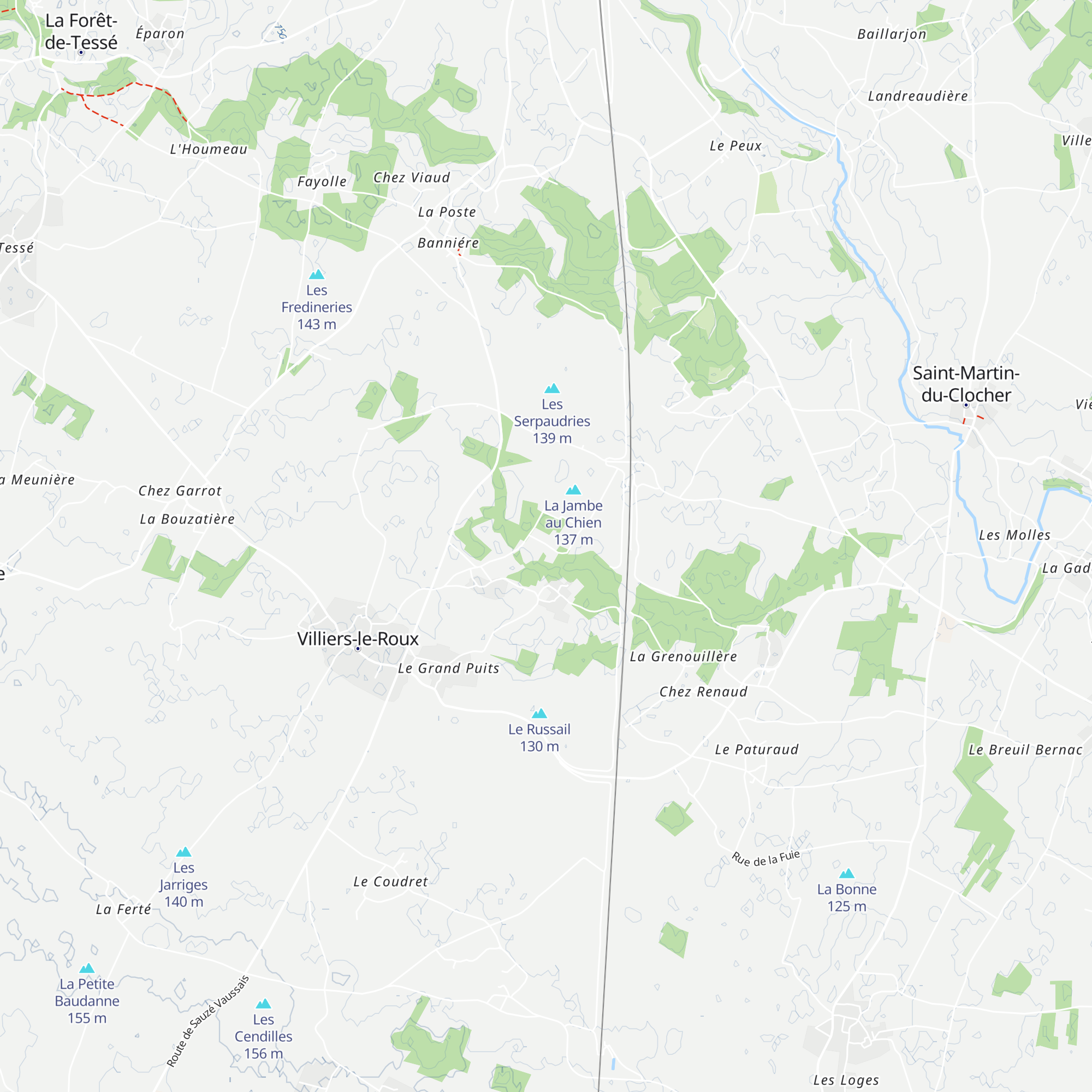 Gîtes Bois de l'Eglise map