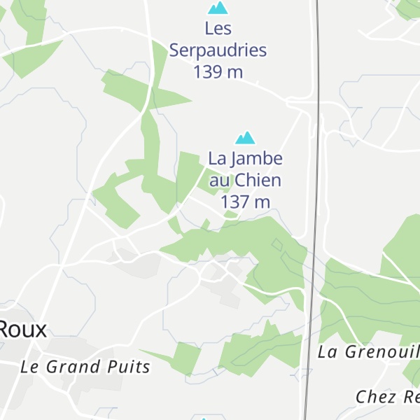 Map of Gîtes Bois de l'Eglise