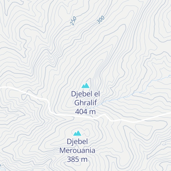 Map of Djebel el Ghralif