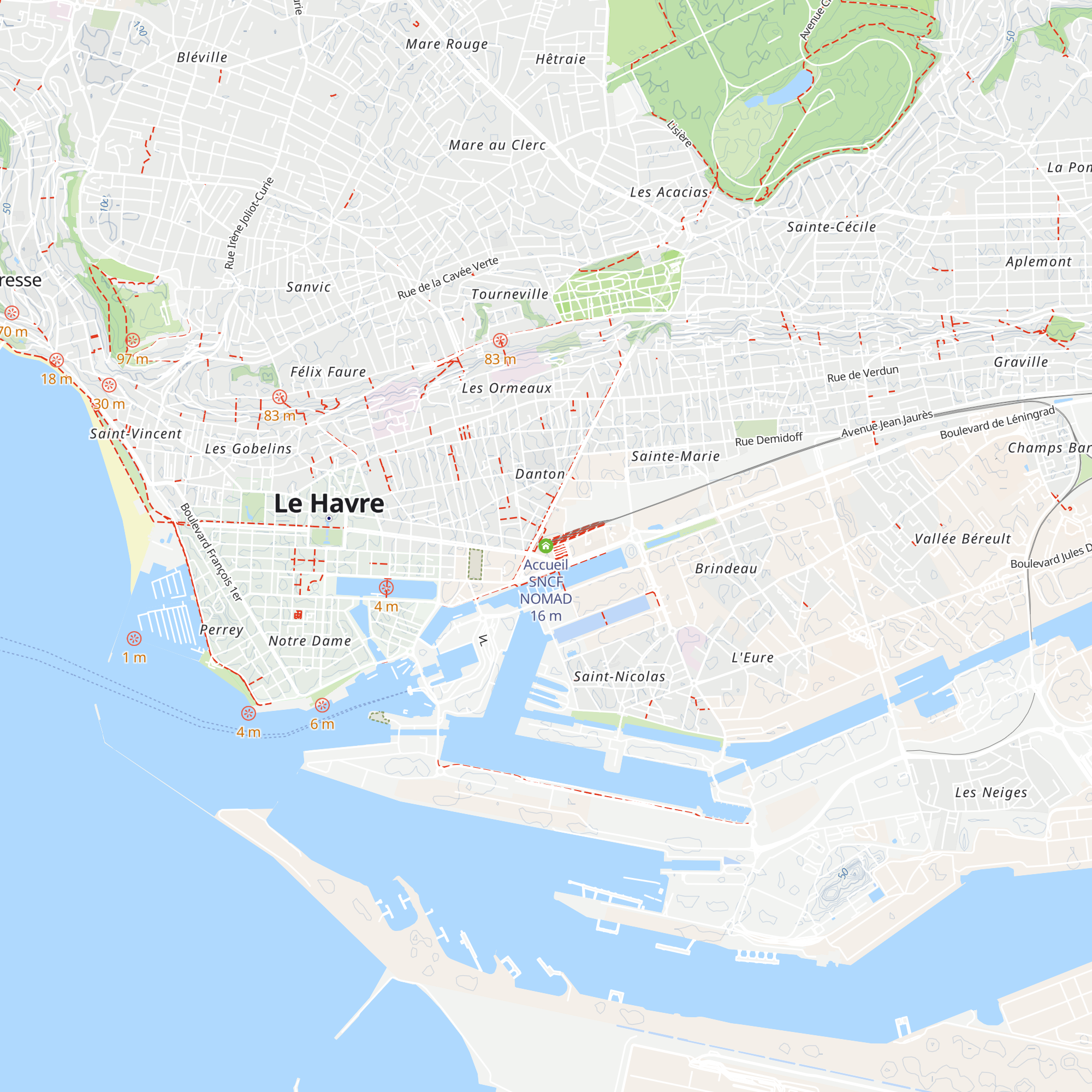 Accueil SNCF NOMAD map