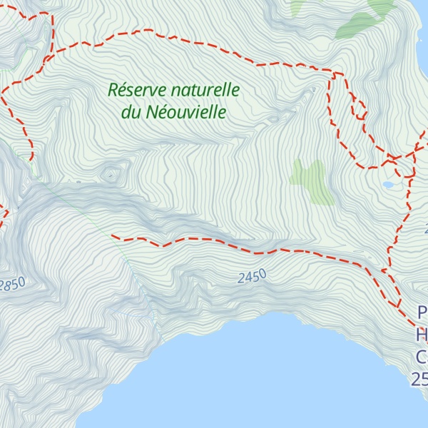 Map of Crête des Laquettes