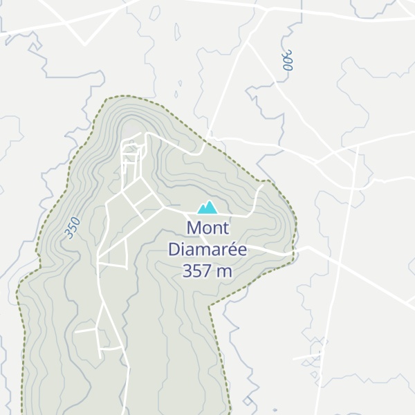 Map of Mont Diamarée