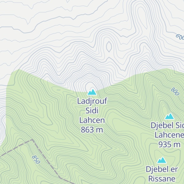 Map of Ladjrouf Sidi Lahcen