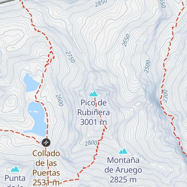 Map of Pico de Rubiñera