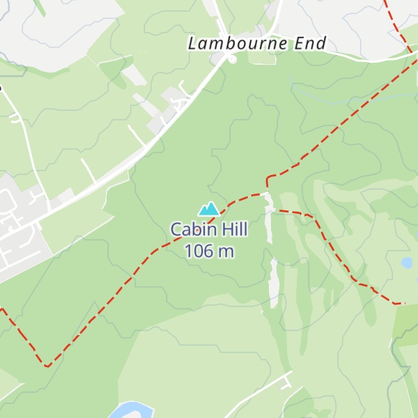 Map of Cabin Hill